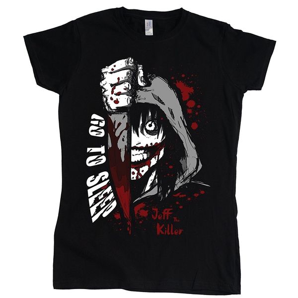 

jeff the killer women's summer short sleeve t-shirt