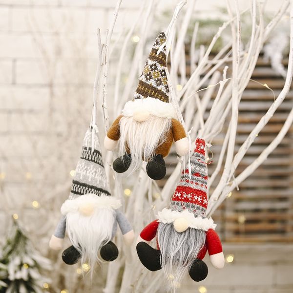 

haobeqing decorative products knitted knitted hat hat spherical forest elderly creative doll pendant tree pendant pqjyq