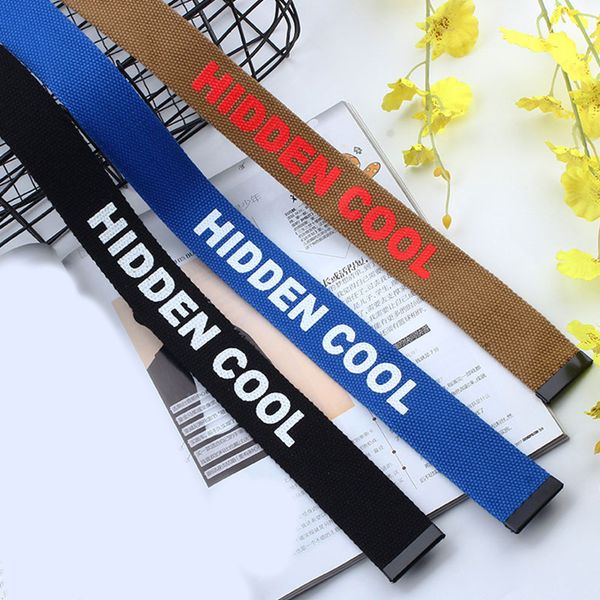 

мужской пояс нейлон холст пояс длинного широкая повседневный панк талия ремень английский японский printed двойное кольцо пряжка сплав, Black;brown