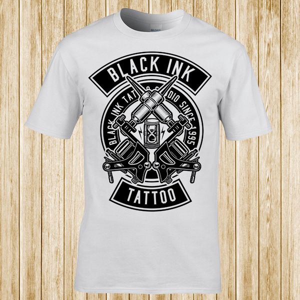 

black ink tattoo t-shirt mens t-shirts fashion 2020 casual slim fit brand clothes sports t shirts