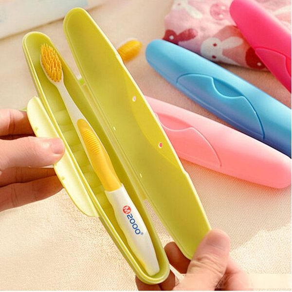 

new portable travel toothbrush cover case hike camping bath brush cleaner protect holder toothbrush container box