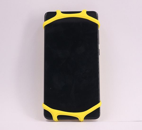 Supporto per telefono cellulare da bicicletta Supporto per supporto per manubrio per bici da moto in silicone per iPhone GPS