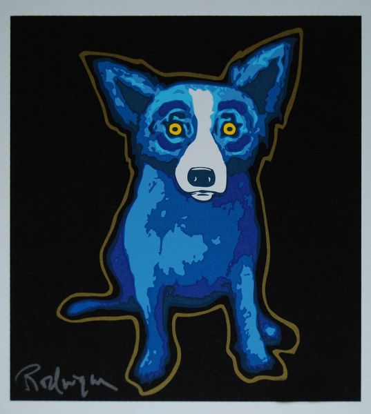 

george rodrigue blue dog golden shadow home decor handcrafts /hd print oil painting on canvas wall art canvas pictures 200913