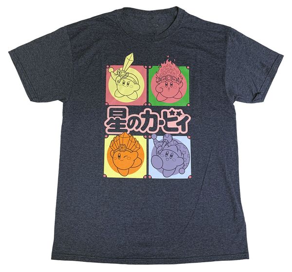 

kirby kanji icons officially licensed t shirt style tee shirt