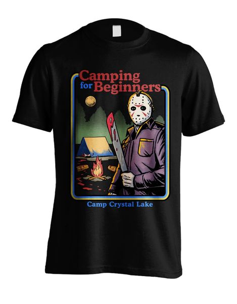 

friday 13th jason voorhees camp crystal lake t-shirt mens 2020 summer t shirt clothes custom tee shirts