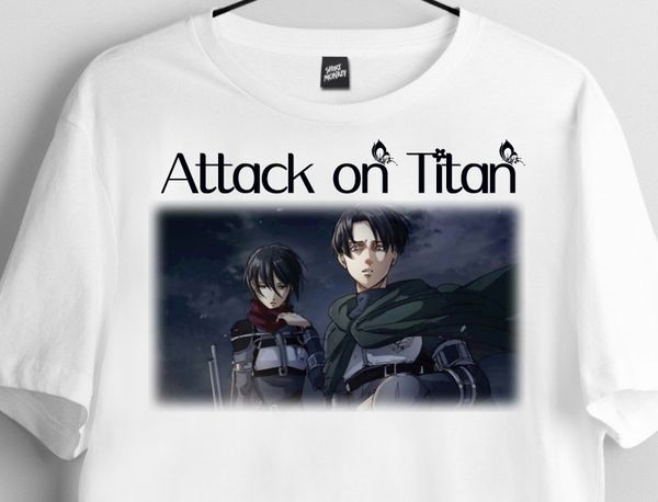 

2019 new t-shirt summer anime attack titan t-shirt 100% pure cotton t-shirt