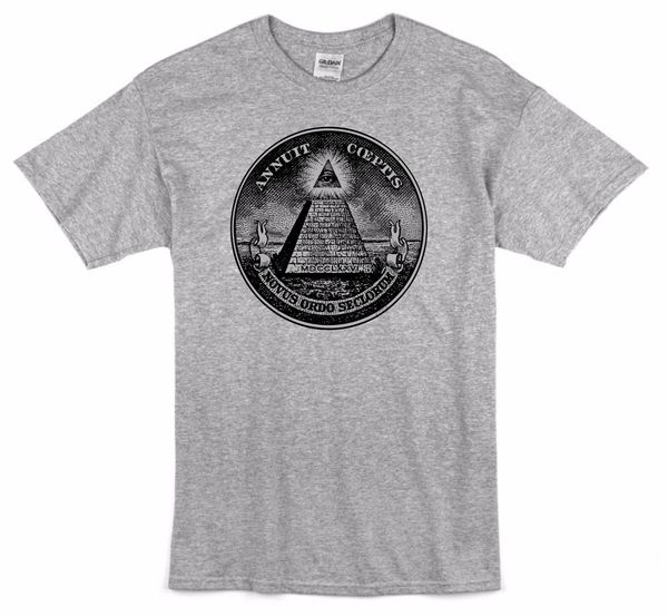 

illuminati master mason masonic dollar pyramid eye t shirt men f a m