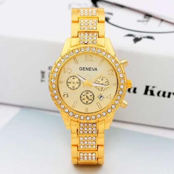 

fashion women watch with diamond watch ladies ladies casual women's bracelet crystal watches relogio feminino, Slivery;brown
