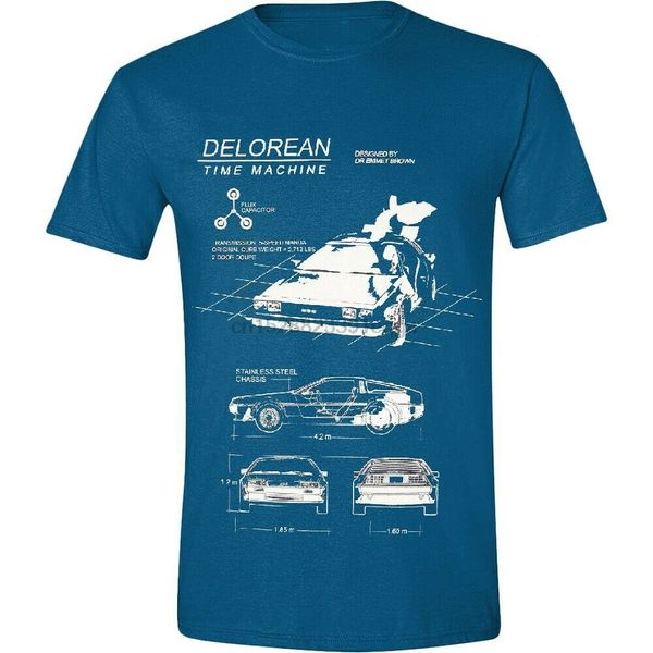 

back to the future delorean marty mcfly draft official tee t-shirt mens cotton streetwear tee shirt