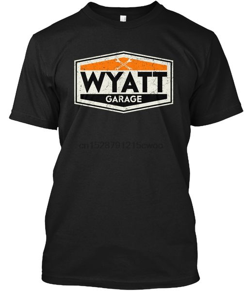

men t shirt vintage wyatt garage sign women t-shirt