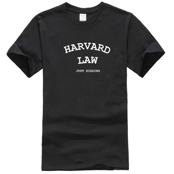 

men t shirt harvard law letter design short sleeved 100%cotton breathable o-neck fashion tee