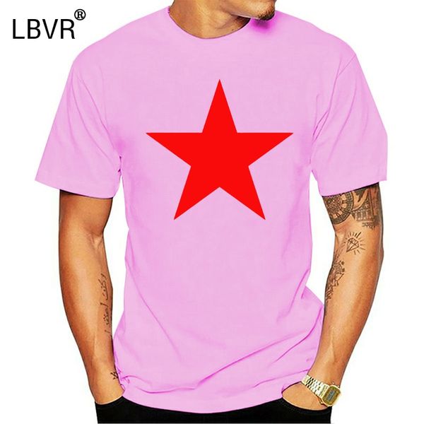 

100% cotton summer printed o-neck streetwear red star t-shirt retro cuba communist political ringer order t shirts