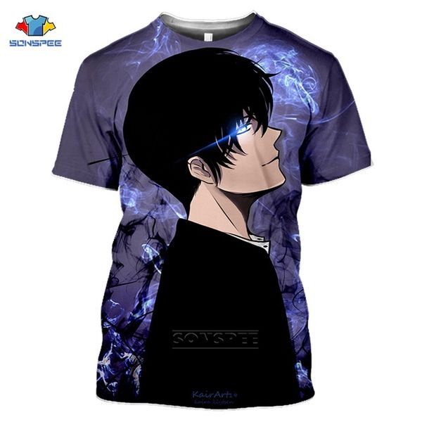 

men anime solo leveling vintage pullover 3d print shirts hentai plus size aesthetic men clothing