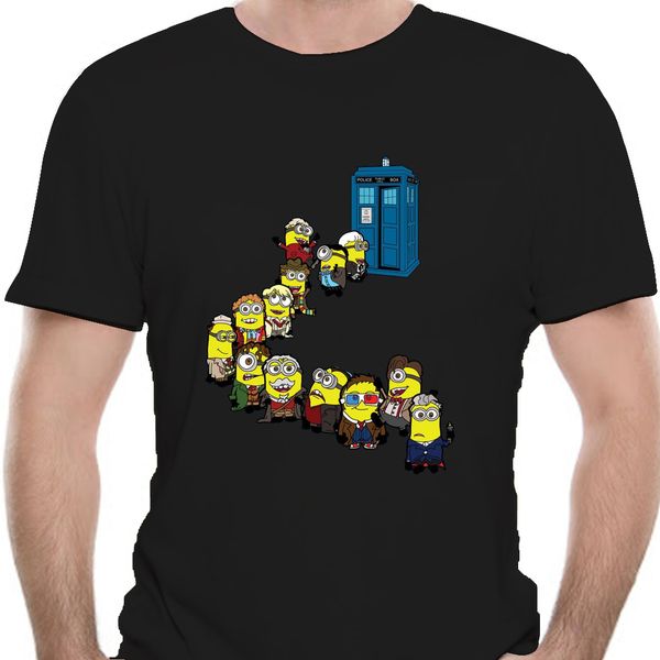 

dr who tardis despicable mash up t-shirt printed tee shirt 8711a