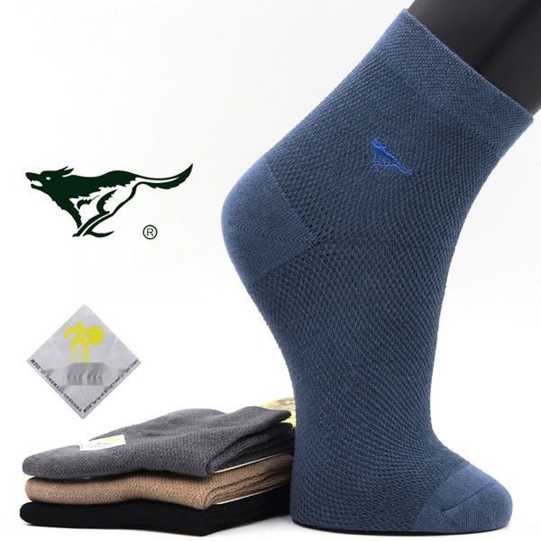 

семь волков причесан случайный хлопок и всесезонный мужских средней толщины мужских хлопчатобумажных носков дышащих носки бизнеса u23om, Black