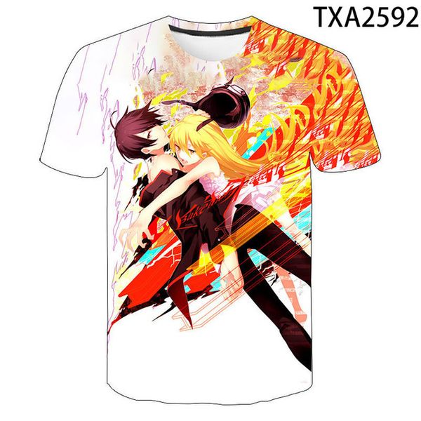 

boy girl new monogatari cool 3d print shirts kawaii aesthetic harajuku men clothing