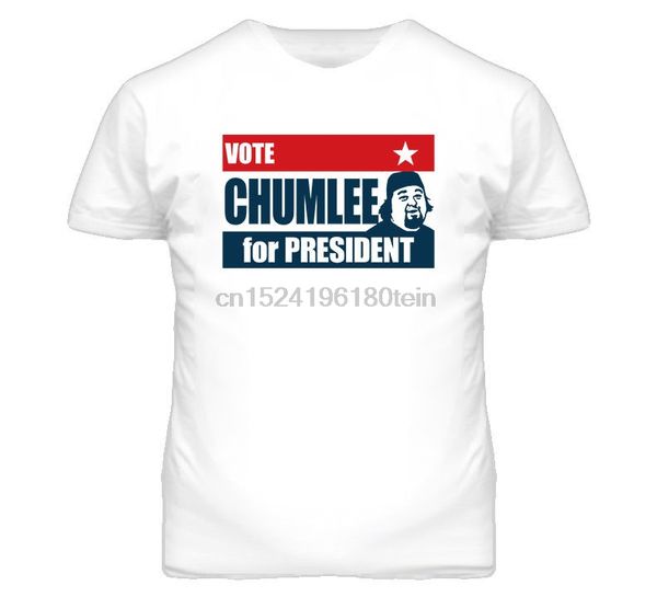 

chumlee для президента pawn stars t shirt white