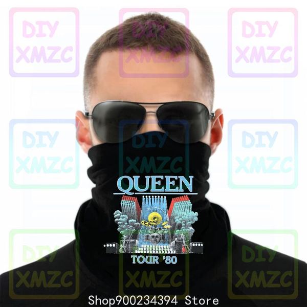 

scarves black queen 1980 tour bandana, Blue;gray