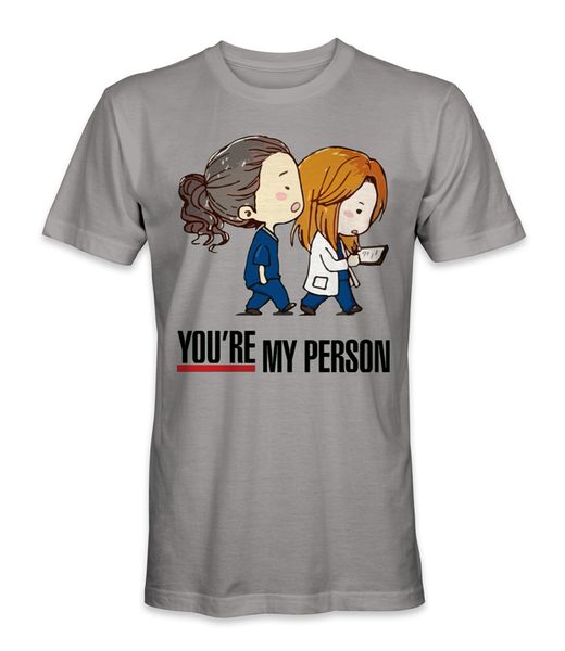 

grey's anatomy you're my person t-shirt vintage graphic tee shirt