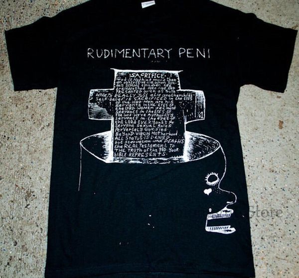 

rudimentary peni - 'sacrifice' t-shirt (punk oi kbd discharge uk82 riot blitz) 100% cotton men t shirt women tee
