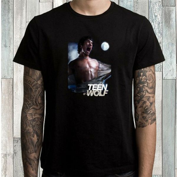 

teen wolf 2011 men's black t-shirt size s m l xl 2xl 3xl casual tee shirt