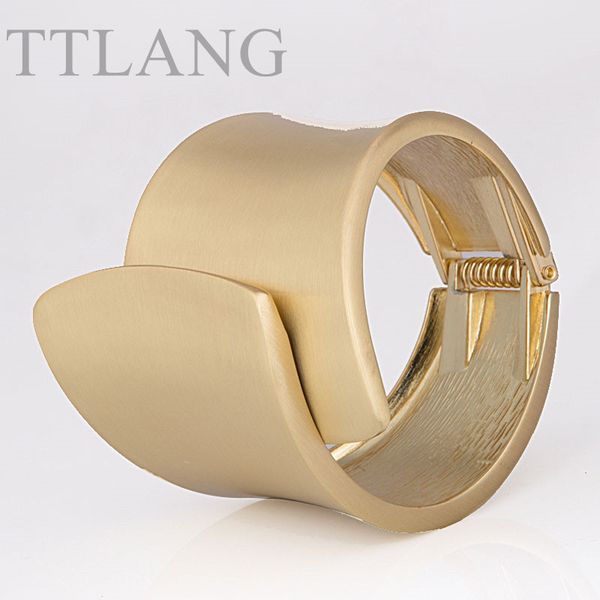 

european fashion 4.5cm width openable design alloy bangle 2 colors, Black