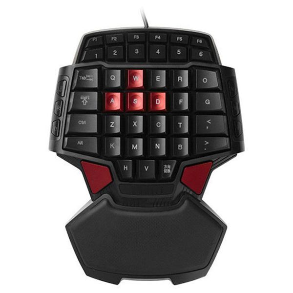 

t9 wired single-handed gaming keyboard portable one-handed gamepad game keypad