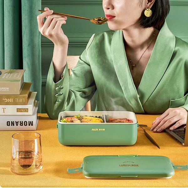 

220v electric lunch box water portable lunch heating box rice cooker constant temperature heating mini warmer 800ml