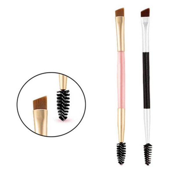 

bamboo brushes double head handle pro eyelash eyebrow brush makeup cosmetic beauty tool