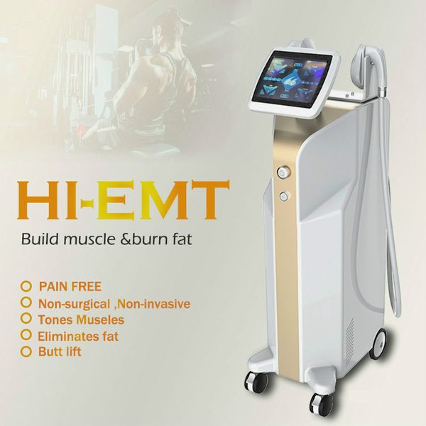 

hi emt electromagnetic muscle building fat burning teslasculpt high intensity focused electromagnetic emsculpt device salon spa use, Black;white