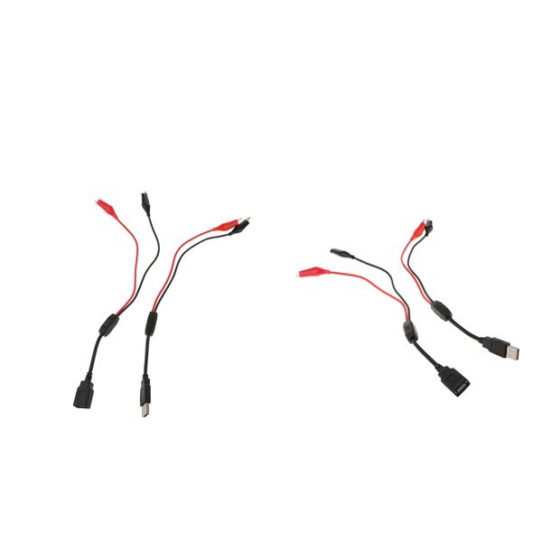 

2x крокодил to usb мужской + крокодил к usb женский тест провода