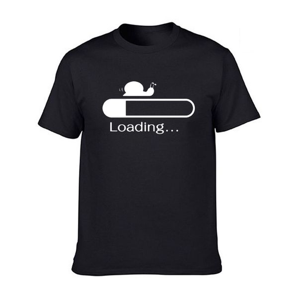 

funny summer new snail loading my pocket cute t-shirt mens short sleeves hip hop printed t shirts plus size tees streetwear