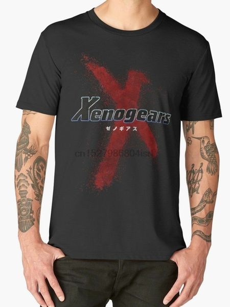 

new xenogears vintage emblem v01 mens black t-shirts s-5xl