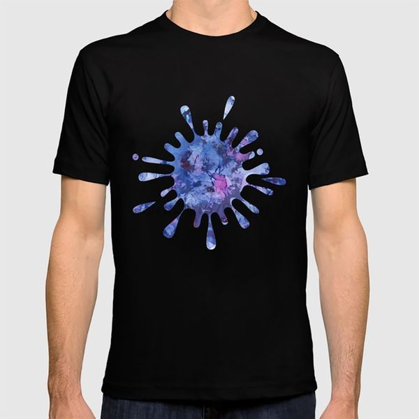 

абстрактные алкоголь чернила картина 3 майка спирта чернил окрашены в синий цвет фиолетовый узор текстуры декоративной