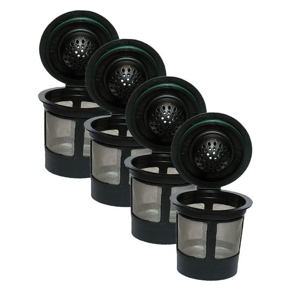 

4pcs reusable coffee filters k cups pod for for keurig 1.0 brewers universal fit