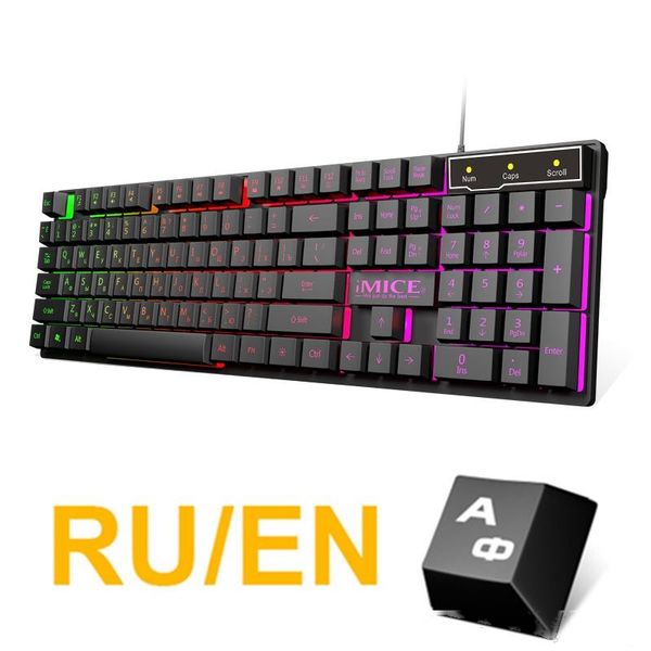 

gaming keyboard russian en imitation mechanical keyboard backlight wired gamer spainsh usb game keyboards for computer