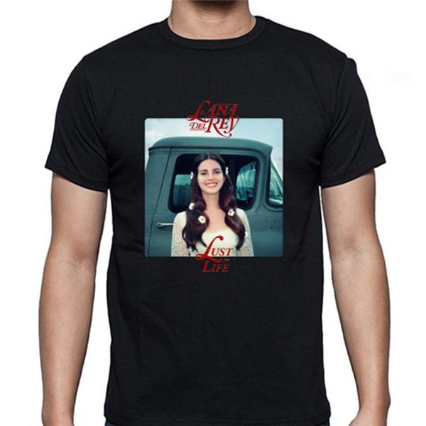

новый lana del rey lust for life известный певец men's черная футболка размер s для 3xl высшего качества tee shirt