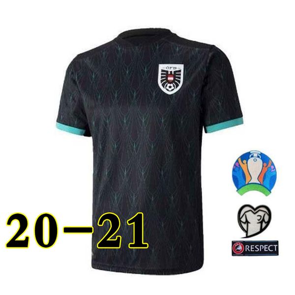 

2020 2021 austria soccer jersey 2020 austria alaba arnautovic sabitzer grillitsch camisetas national team away black football shirts, Black;yellow