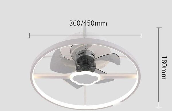 

modern simple intelligent ceiling bedroom fan lamp stepless remote control household led restaurant fan lamp