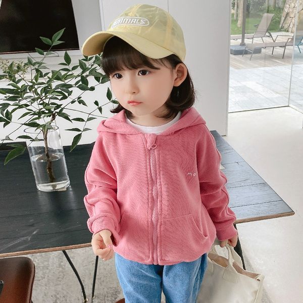 

jackets baby girl coat spring and autumn children hooded outer cover 0-8 years old boys girls cardigan jacket, Blue;gray