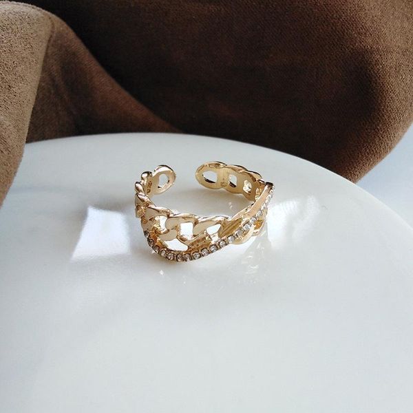 

Personalized repairing finger metal texture ring elegant sense street snap white ring student personalized ring