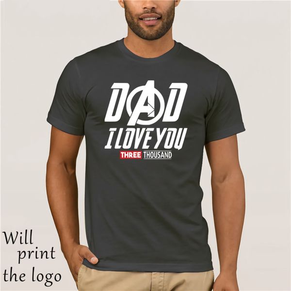 

папа я тебя люблю 3000 раз мужские футболки fathers day gift фильм вдохновленный tee старк