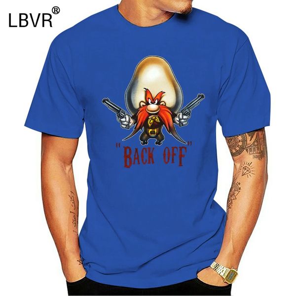 

looney tunes yosemite sam back off comedy black t-shirt s-3xl hip-hop tee shirt