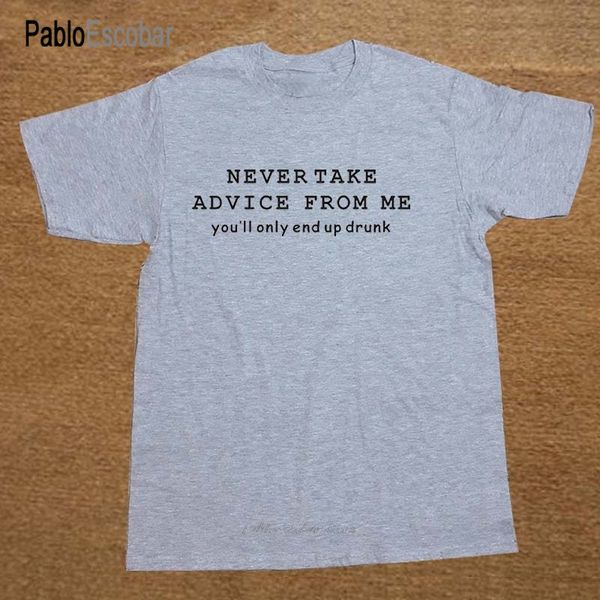 

new never take advice from me love food quote t shirt men funny tshirt