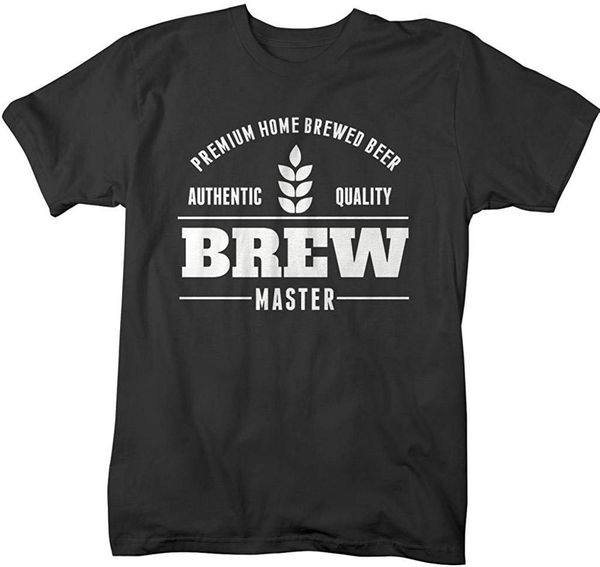 

men's brew master beer t-shirt home brewed beer 2019 summer new arrvial summer style fashion men t shirts funny tee shirts