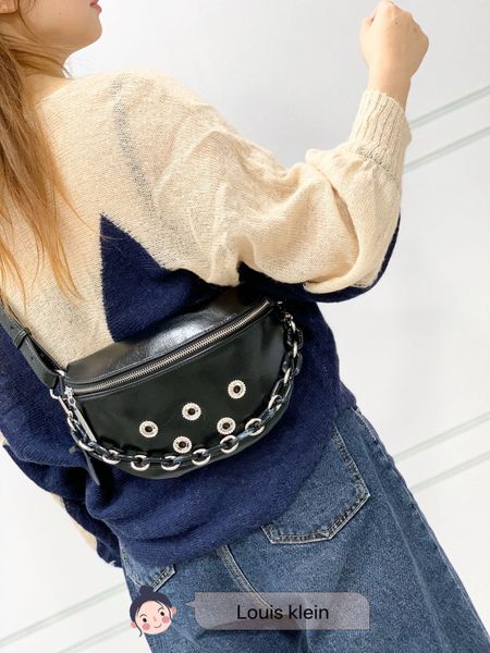 

net celebrity style 2020 waist messenger bag fashion all-match personality chain bag commuter practical small bag female
