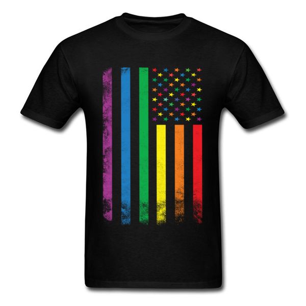 

мужчины радуга американский флаг t shirt gay pride tshirt лесбийская tshirt красочный полосатый tops vintage тис хип-хоп одежды женщина