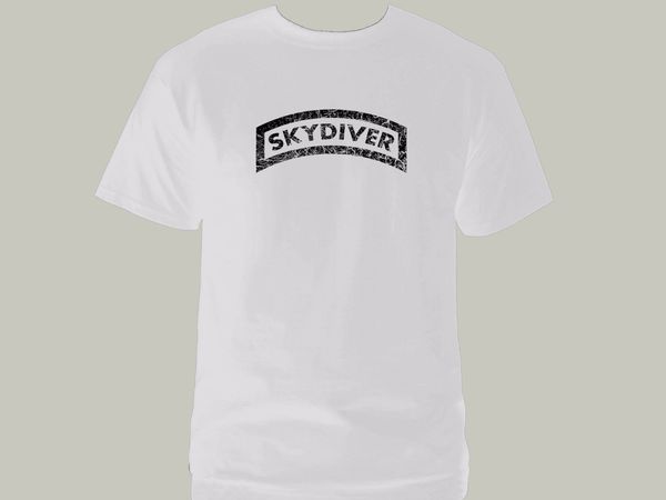 

2020 fall parachute distressed look 100% cotton white new t-shirt