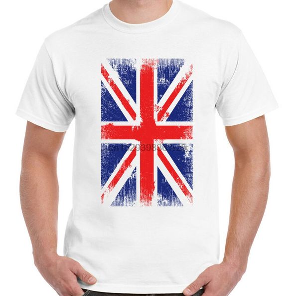 

union jack t-shirt mens flag britain uk football rugby england wales distressed