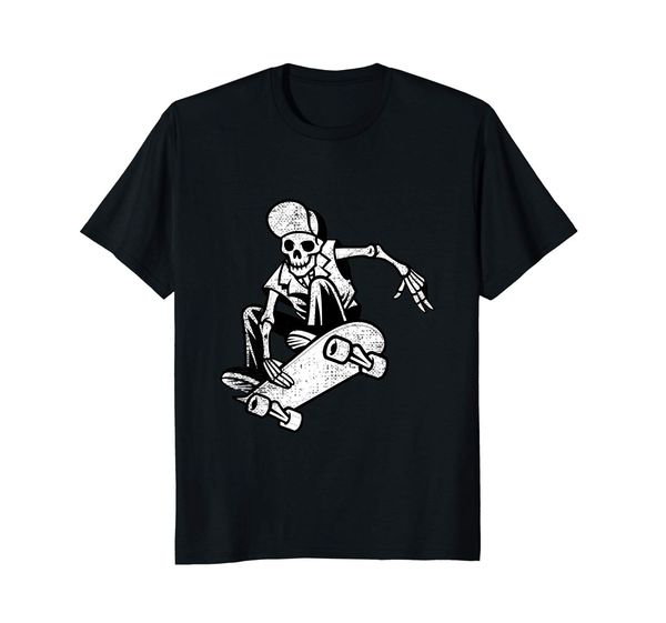 

скейтбординг t shirt skater skate board skeleton tee men's o-образный вырез printed t-shirt горячая продавая 100% хлопок футболка top tee